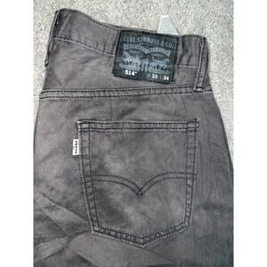 Levi's mens 514 straight-fit jeans in a gray wash 33x34
